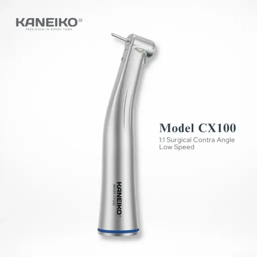 [MODEL CX100] KANEIKO 1:1 LOW SPEED CONTRA ANGLE HANDPIECE WITHOUT LIGHT (EXTERNAL WATER PIPELINE)